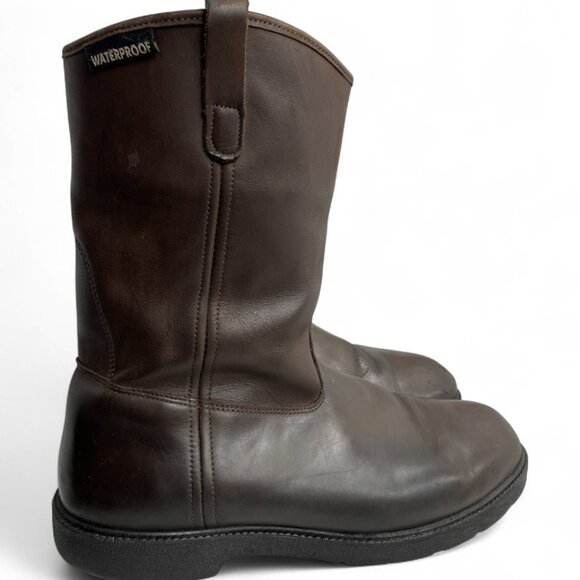 Red Head Leather Waterproof Roper Western Cowboy Biker Work Boots Men's 13 E - Picture 2 of 13